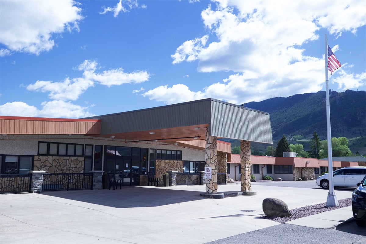 Day time outdoor view of front of building at Copper Ridge Health and Rehab
