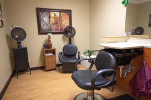 Hair salon at Copper Ridge Health and Rehab